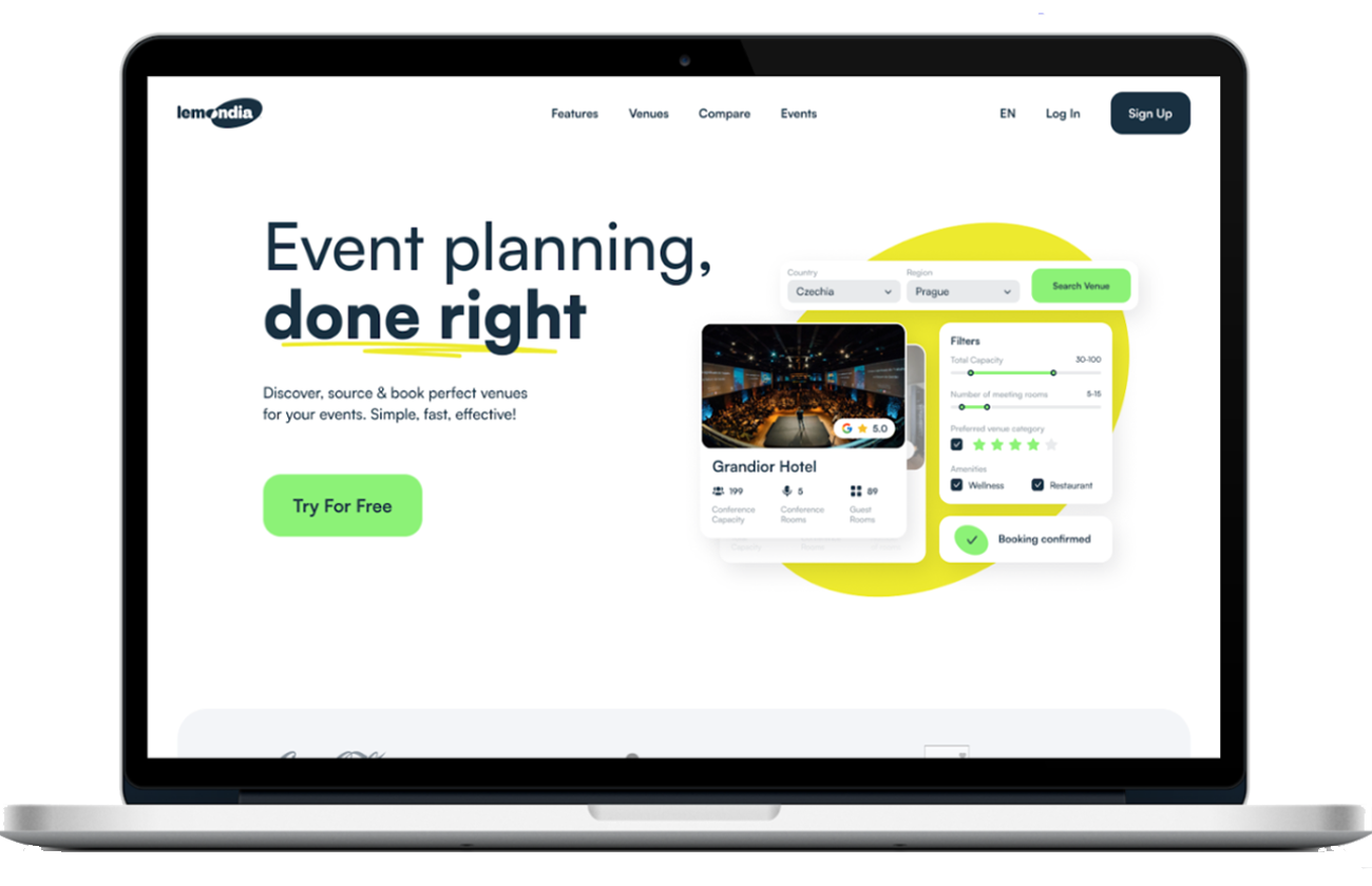 Lemondia Platform Mockup